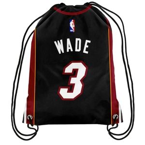 Rare‎ Superstar D Wade Vintage # 3 Miami Heat, Drawstring Gym Bag
